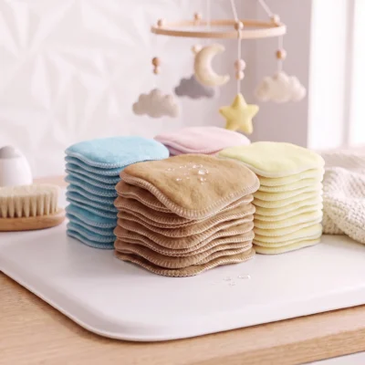 40 lingettes lavables bébé en bambou – Naissance
