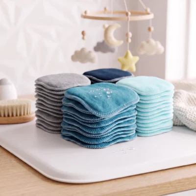 40 lingettes lavables réutilisable en bambou – Douces et épaisses
