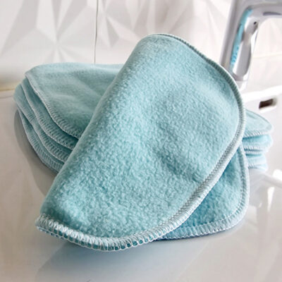 6 grandes serviette visage, lingettes en bambou – Épaisses