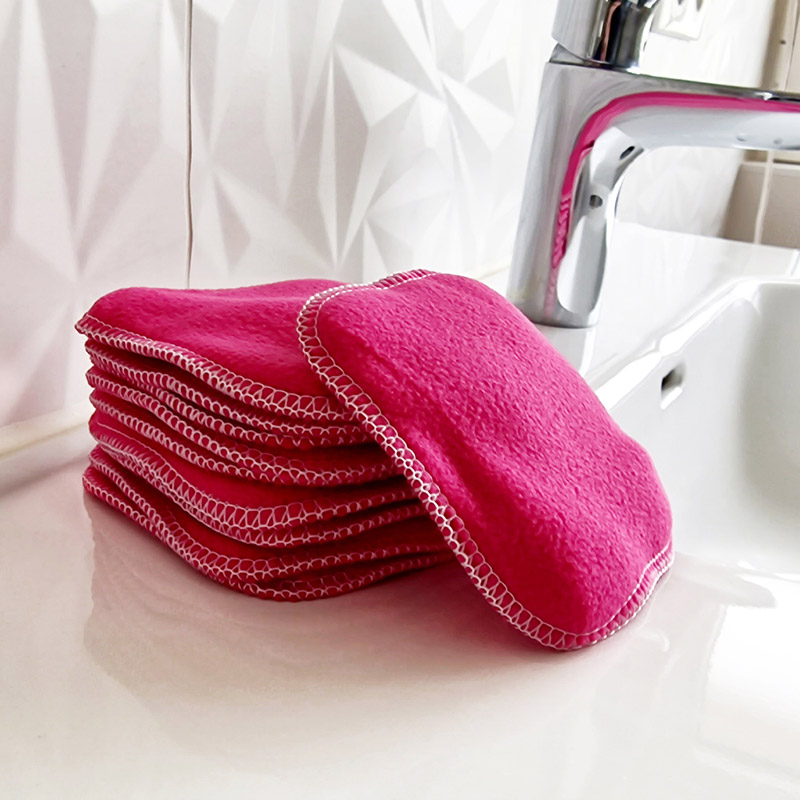10 carrés démaquillants lavables en bambou – Coloris au choix – Image 7