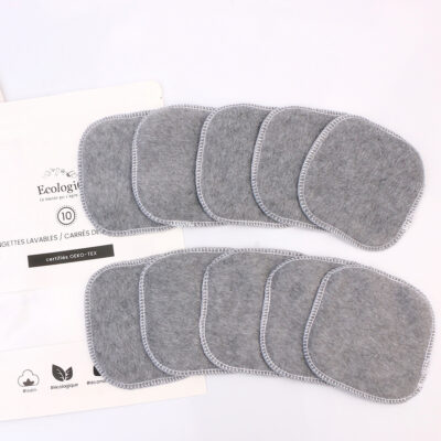 40 lingettes démaquillantes lavables en bambou – Océan