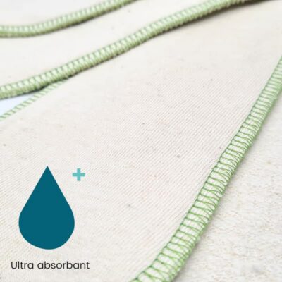 3 inserts nuit ultra absorbant en chanvre – couches lavables