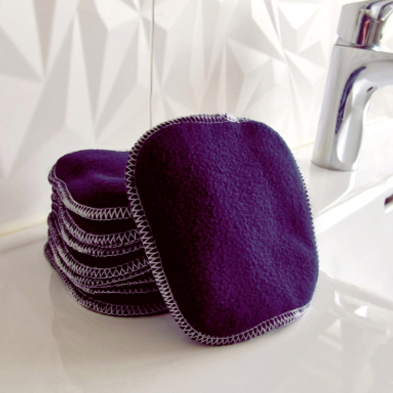 10 carrés démaquillants lavables en bambou – Coloris au choix – Image 5