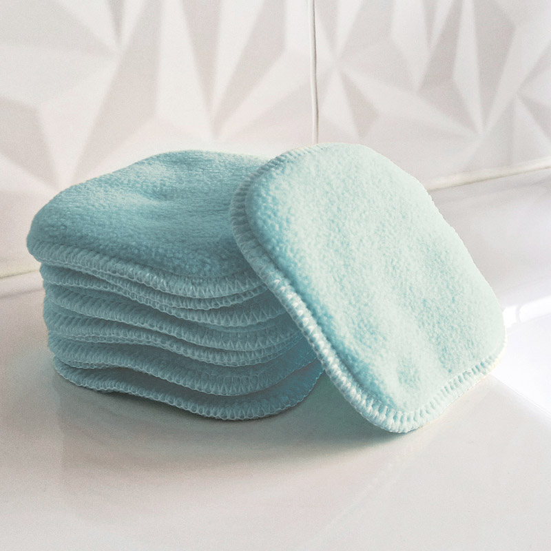 10 carrés démaquillants lavables en bambou – Coloris au choix – Image 4