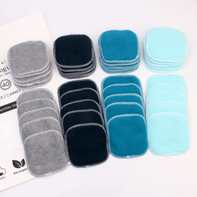 40 lingettes lavables réutilisable en bambou – Douces et épaisses
