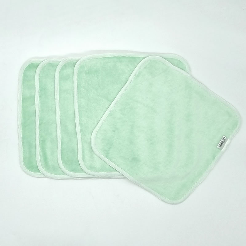 5 grandes lingettes lavables - Velours et pulpe de bambou – Coloris au choix – Image 12