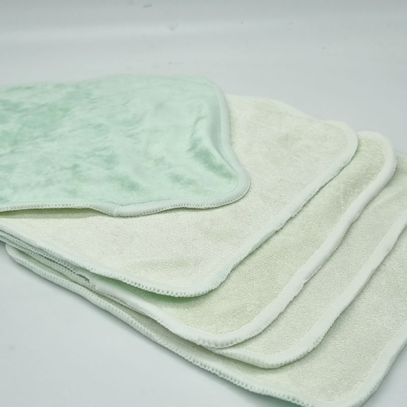 5 grandes lingettes lavables - Velours et pulpe de bambou – Coloris au choix – Image 13
