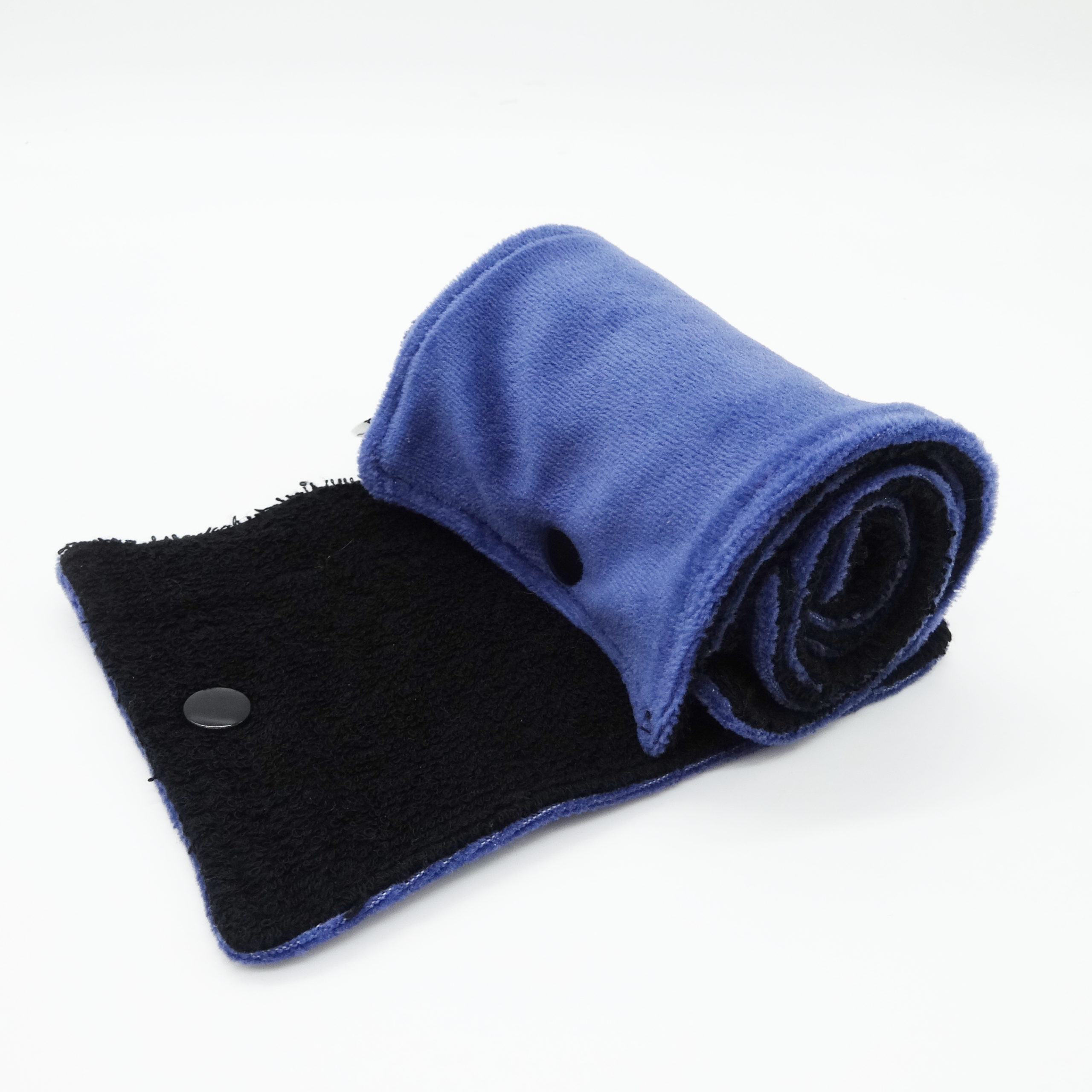Papier toilette lavable - 5 rectangles - Bleu nuit – Image 3