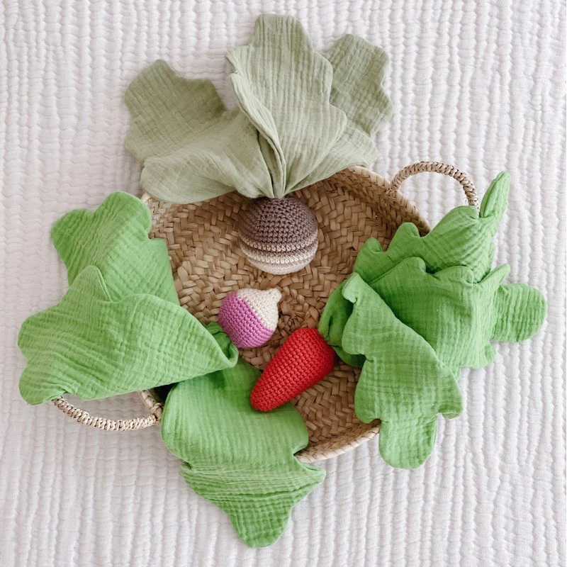 Doudou pour bébé en coton - carotte - Muym Veggy Toys – Image 4