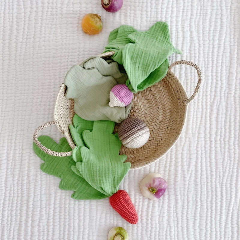 Doudou pour bébé en coton - carotte - Muym Veggy Toys – Image 5