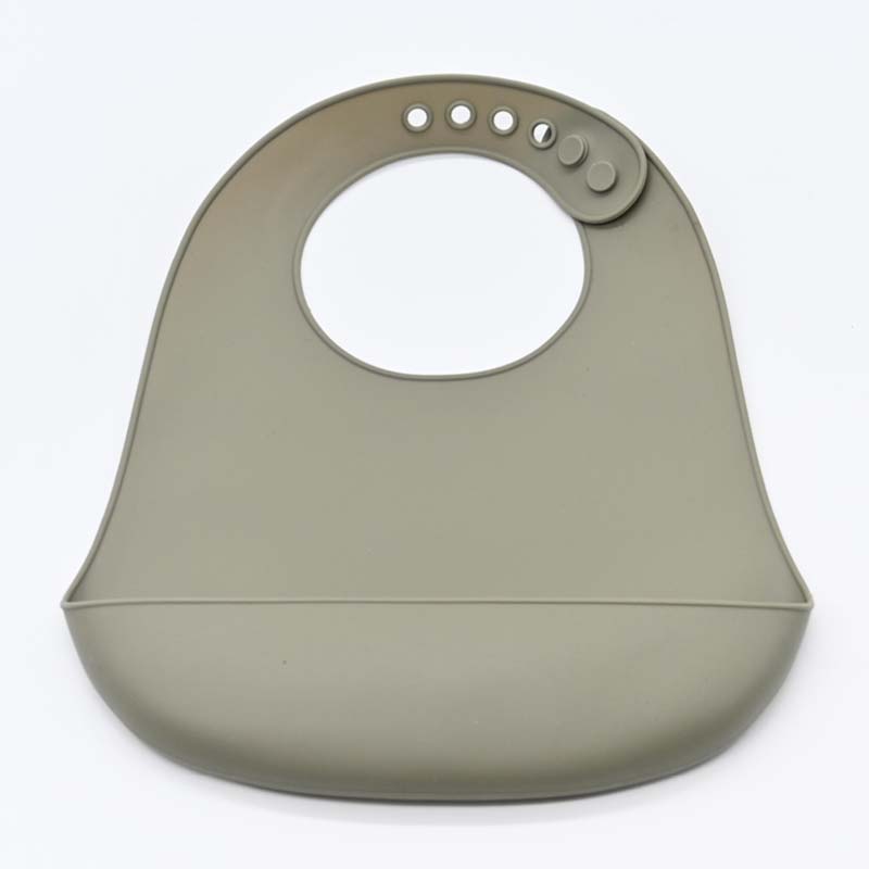 Lot de 3 bavoirs en silicone avec récupérateur - coloris au choix – Image 4