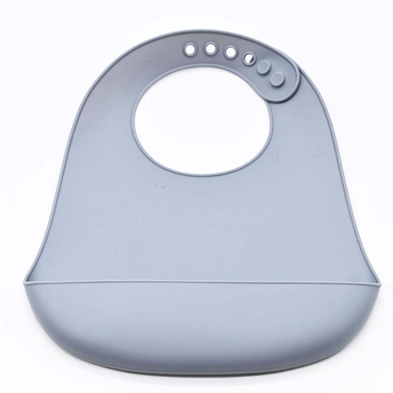 Lot de 3 bavoirs en silicone avec récupérateur - coloris au choix – Image 3