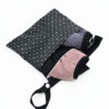 Pochette double (transport culotte menstruelle / serviette lavable) –  Carreaux d'antan