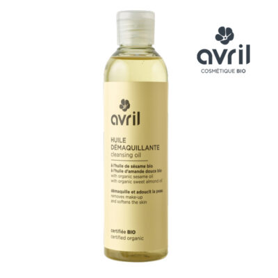 Kit démaquillage peaux sèches : Huile démaquillante Bio Avril + 20 lingettes