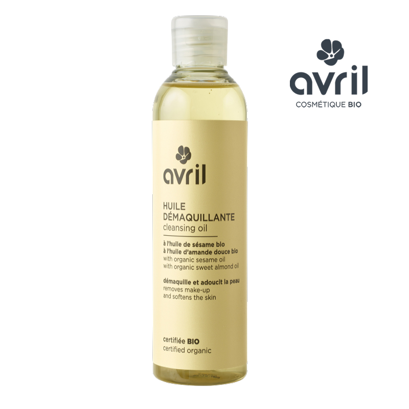 Kit démaquillage peaux sèches : Huile démaquillante Bio Avril + 20 lingettes – Image 2