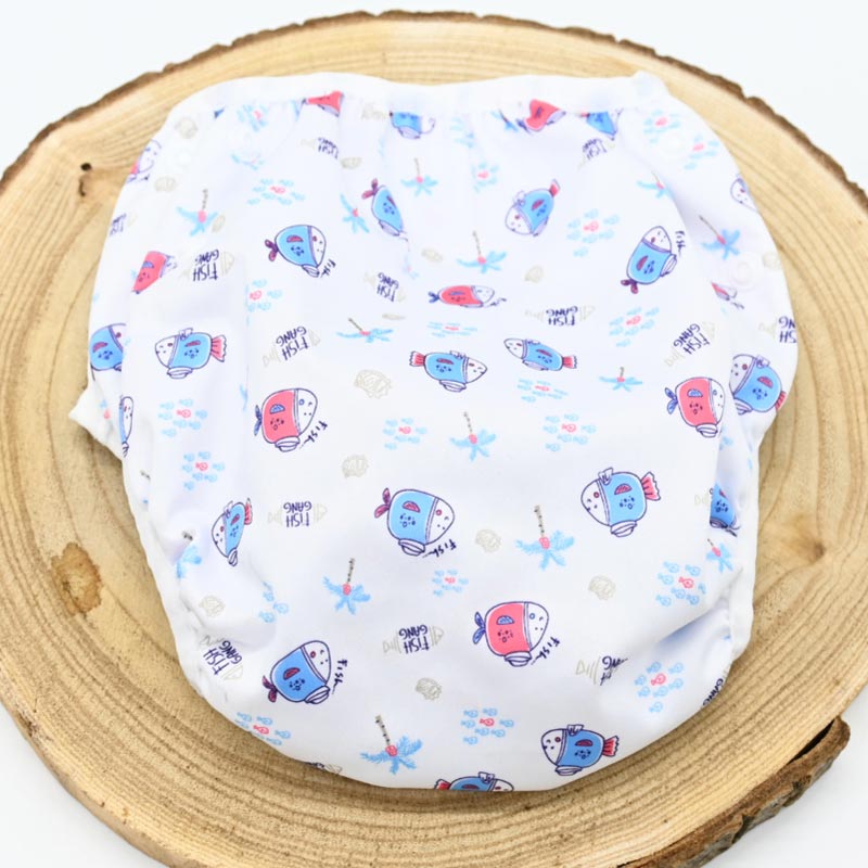 Couche de bain lavable – Gang de Poissons – Image 2