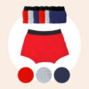 7 boxers absorbants étanches fuites urinaires | 3 à 14 ans