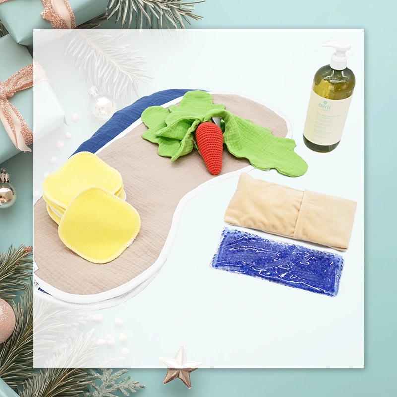 Kit mes premiers pas avec bébé - soin, lingettes, hochet, repas