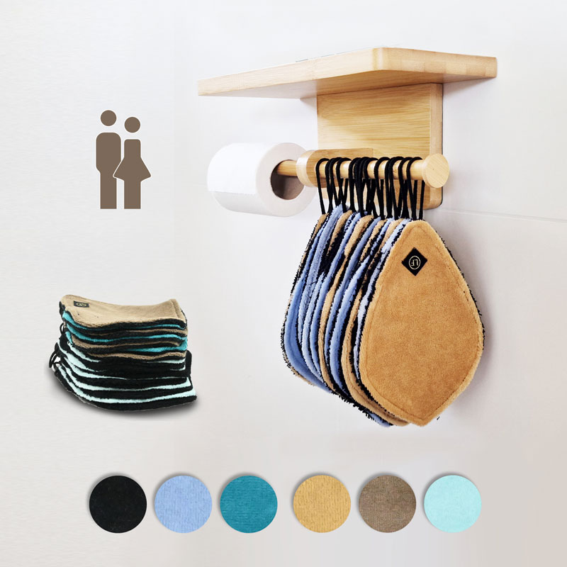 Papier toilette lavable - kit pour couple 2 personnes - LaFeuille