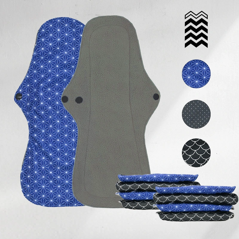 10 serviettes hygiéniques lavables (Gamme L) - Flux extra fort - Mypads