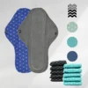 10 serviettes lavables (Gamme M) - Flux moyen à fort  - Mypads