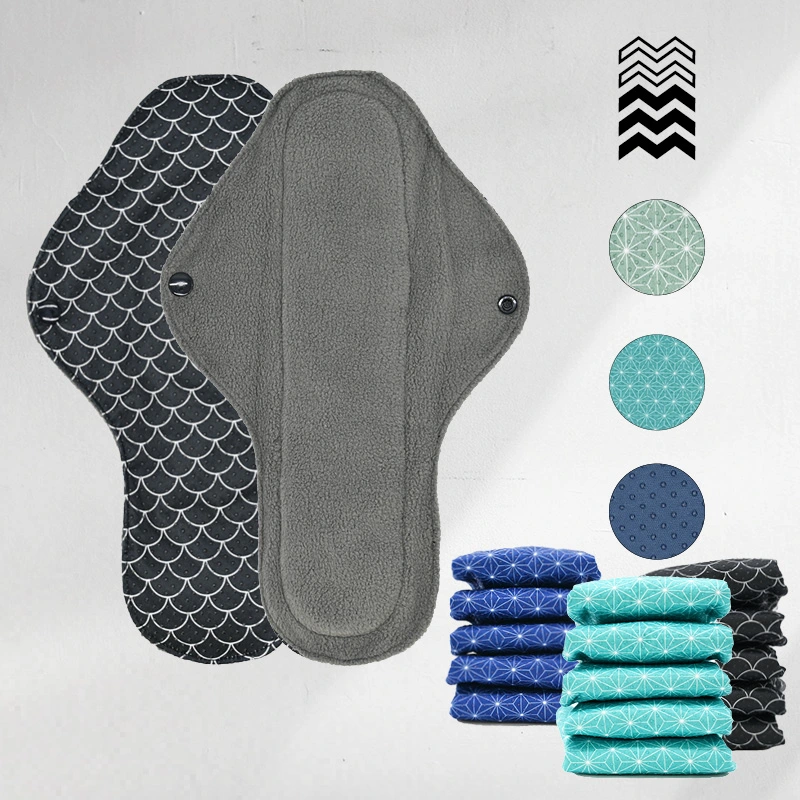 15 serviettes lavables (Gamme M) - Flux moyen à fort - Mypads