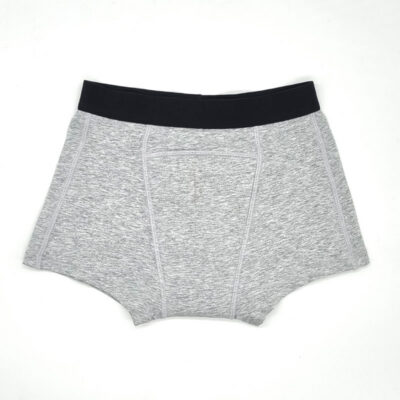 1 boxer étanche et absorbant, garçon fuites urinaires | 3 à 14 ans –  Gris