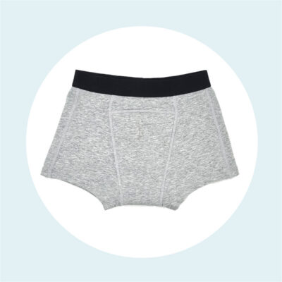1 boxer étanche et absorbant, garçon fuites urinaires | 3 à 14 ans –  Gris