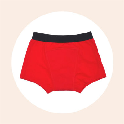 1 boxer étanche et absorbant, fuites urinaires | 3-14 ans – Rouge