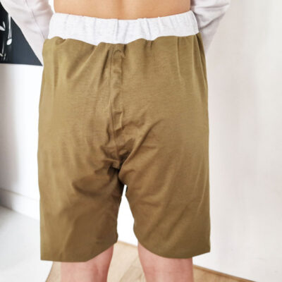 Pyjama absorbant et étanche – énurésie, fuites nocturnes, pipi au lit – Vert Militaire