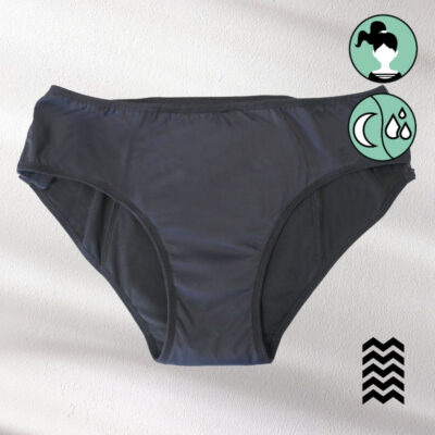 Culotte menstruelle ADO avec agrafes Morphée – Flux abondant