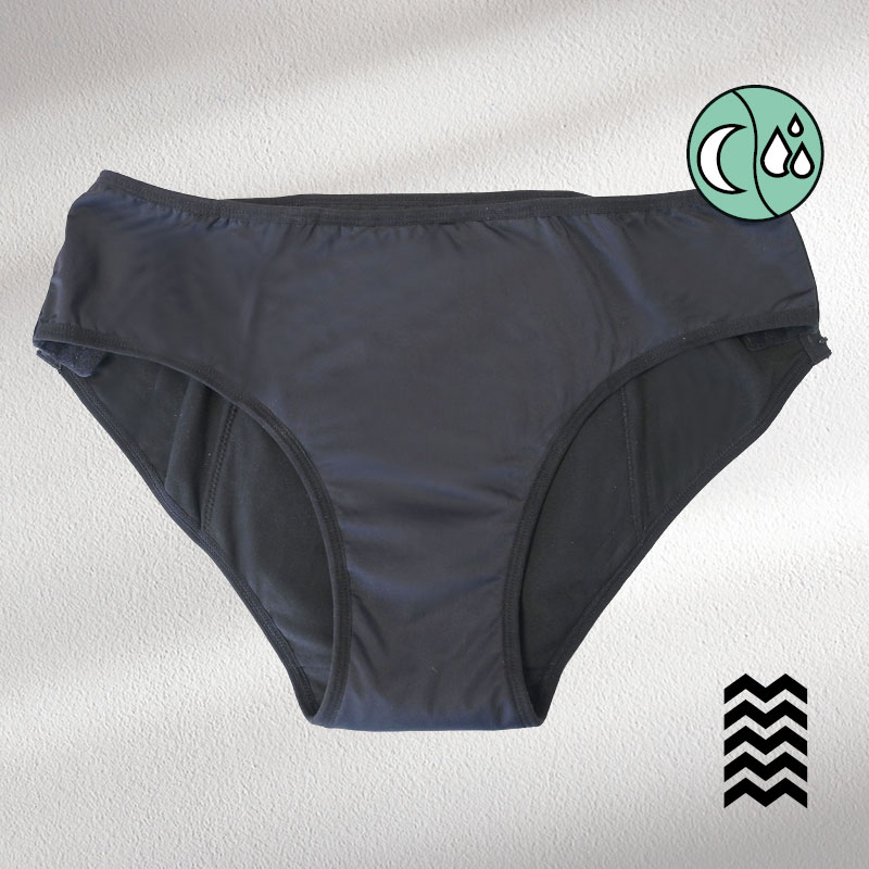 Culotte menstruelle avec agrafes Morphée – Flux abondant – Image 3