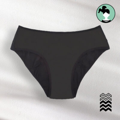 Culotte menstruelle Ado avec agrafes Silvia – Flux moyen