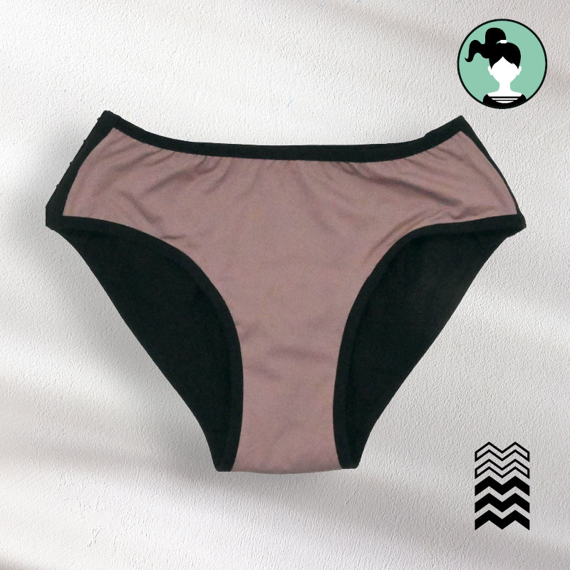 Culotte menstruelle ADO avec agrafes Calista – Flux moyen
