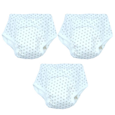 3 culottes d&rsquo;apprentissage de la propreté – pois gris