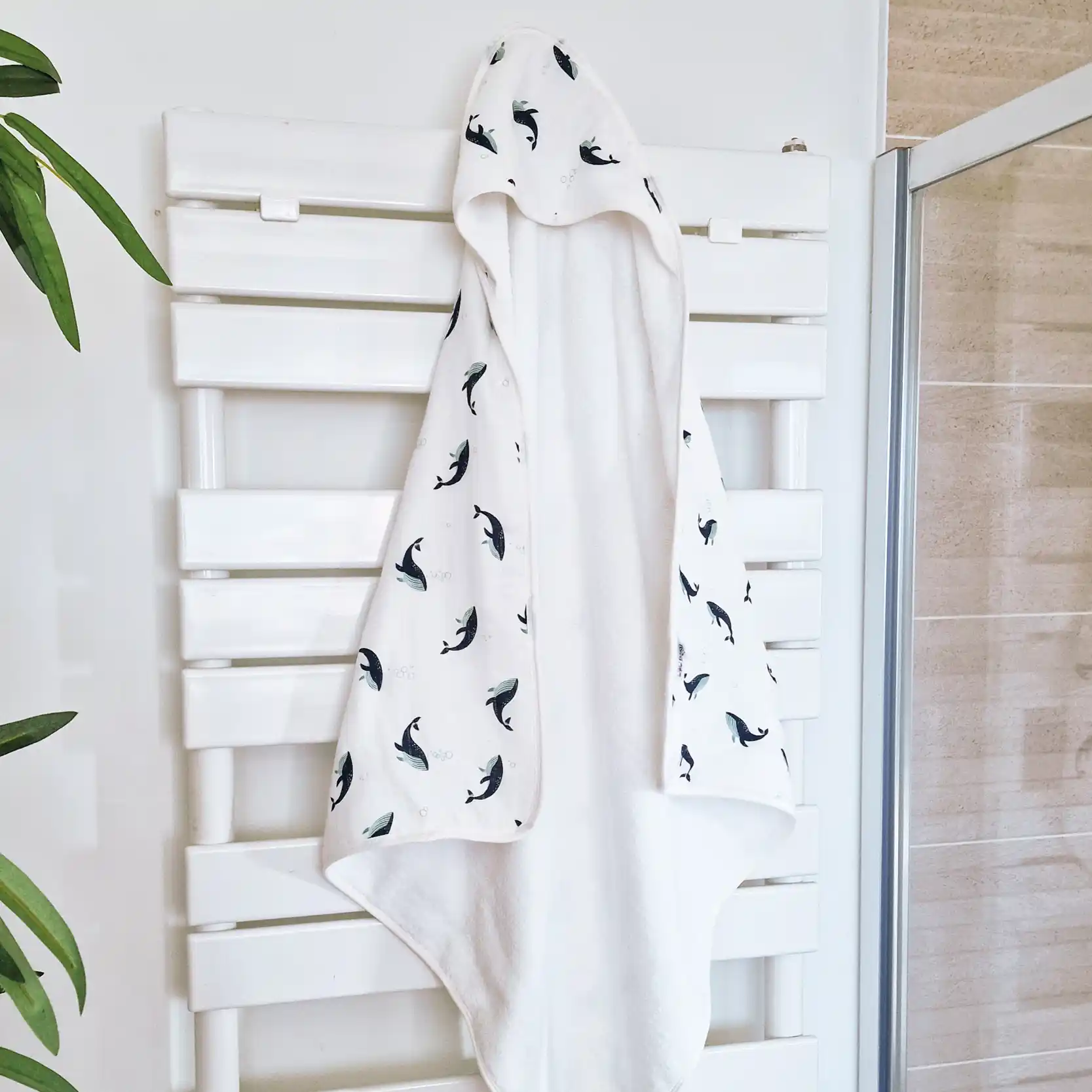 Cape de bain ultra épaisse et absorbante bébé 75x75 cm – Image 6