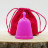 Coupe menstruelle violette