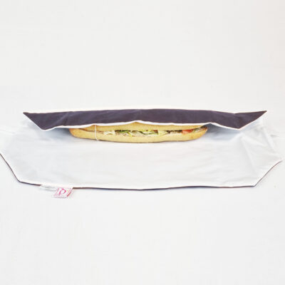 Emballage sandwich réutilisable – A plier – Gris foncé