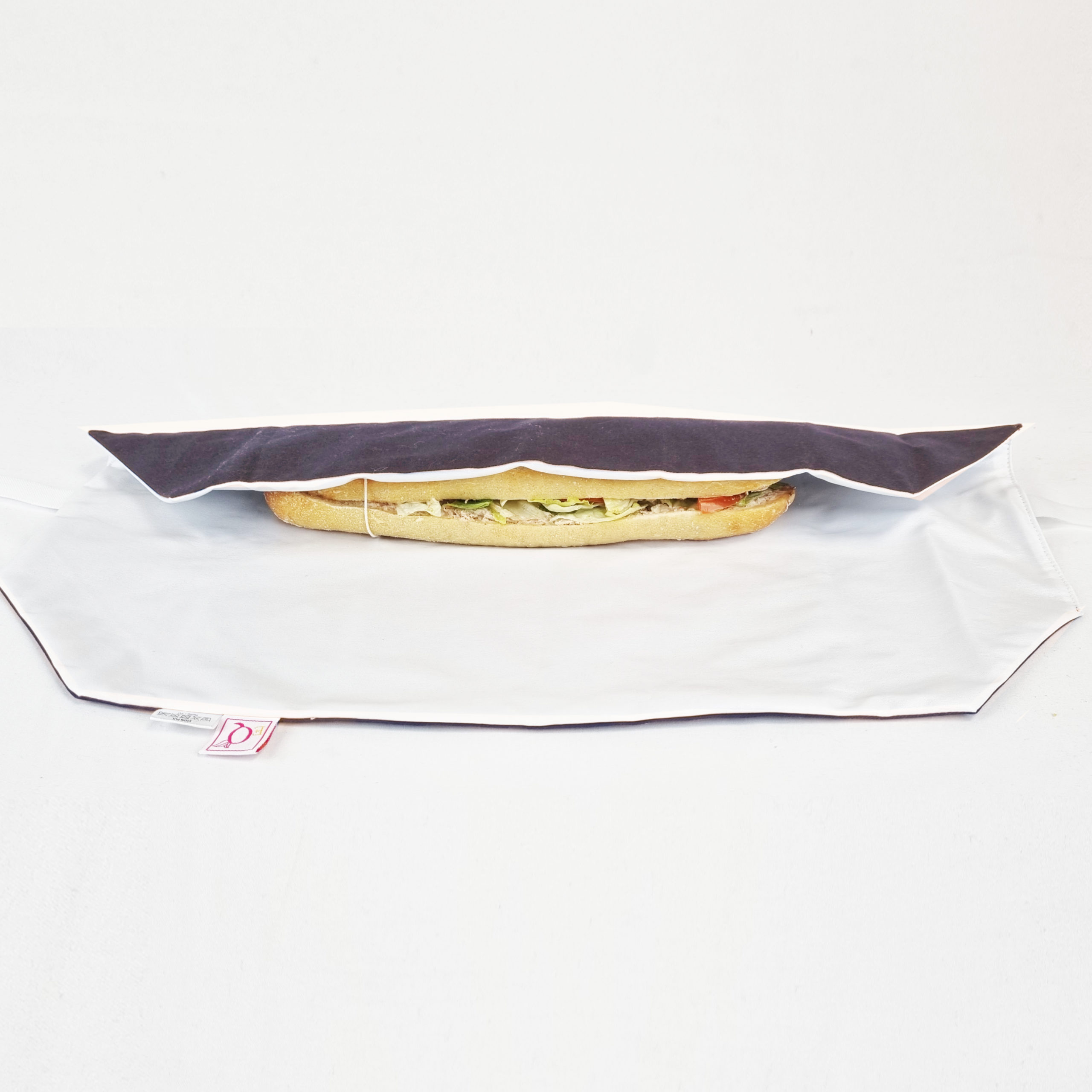 Emballage sandwich réutilisable - A plier - Gris foncé