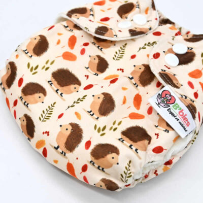 Couche lavable naissance – 2 à 5 kilos – Hérissons d&rsquo;automne