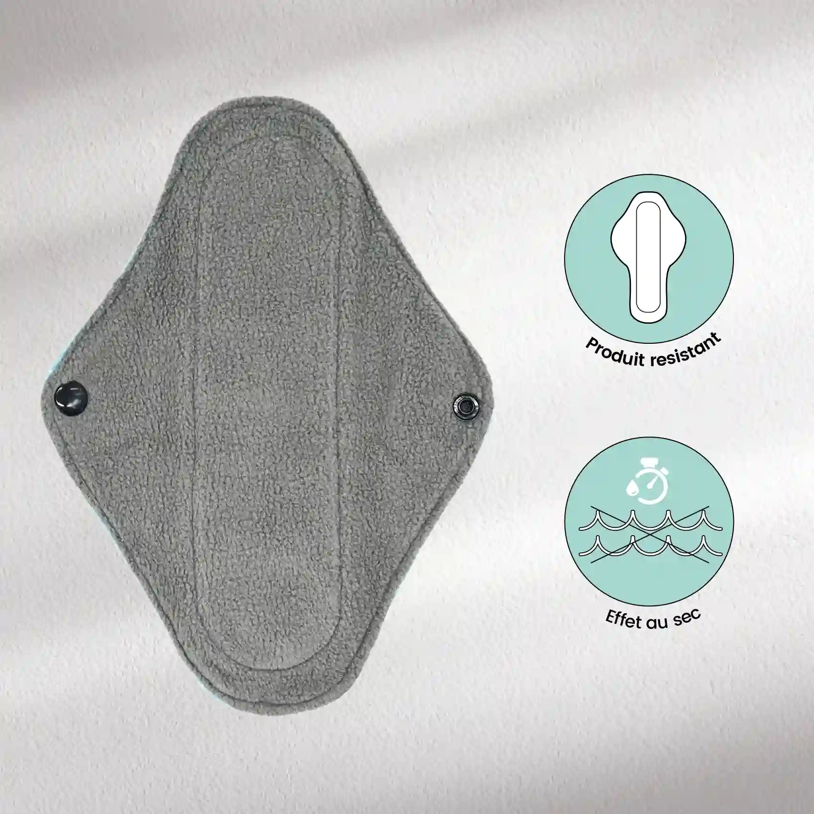 5 serviettes hygiéniques lavables ADO – Flux léger à moyen - Mypads – Image 4