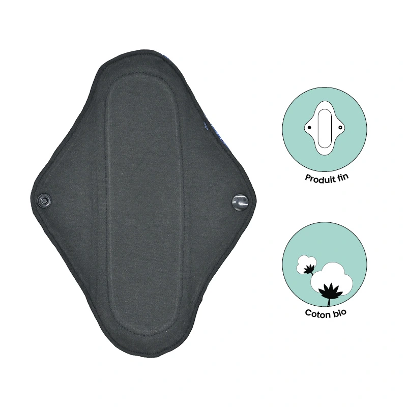 5 serviettes hygiéniques lavables ADO – Flux léger à moyen - Mypads – Image 5