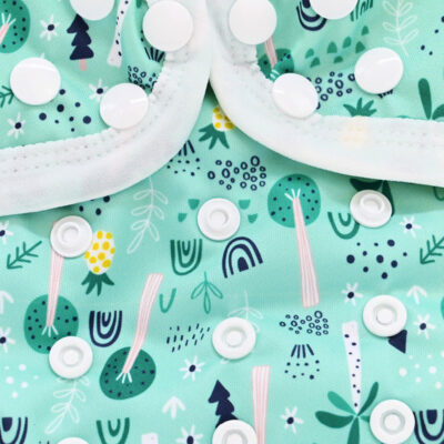 Couche lavable Te1 (Tout en Un) Bambou – Jungle en folie