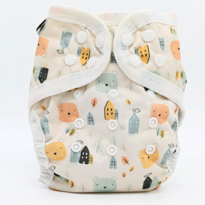 Couche lavable Te1 (Tout en Un) Bambou – L&rsquo;ours anglais