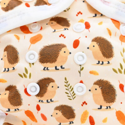 Couche lavable Te1 (Tout en Un) Bambou – Hérisson d&rsquo;automne