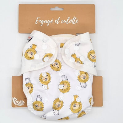 Couche lavable Te1 (Tout en Un) Bambou – Lion