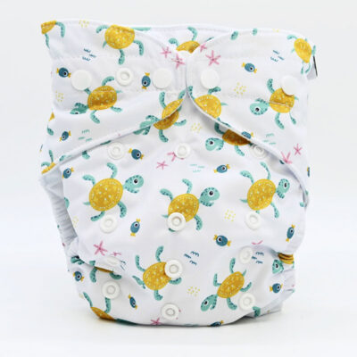 Couche lavable Te1 (Tout en Un) – Samy la tortue