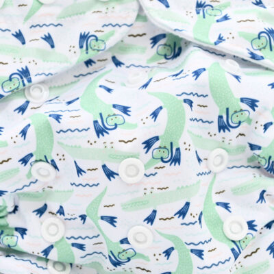 Couche lavable Te1 (Tout en Un) – Croco en RTT