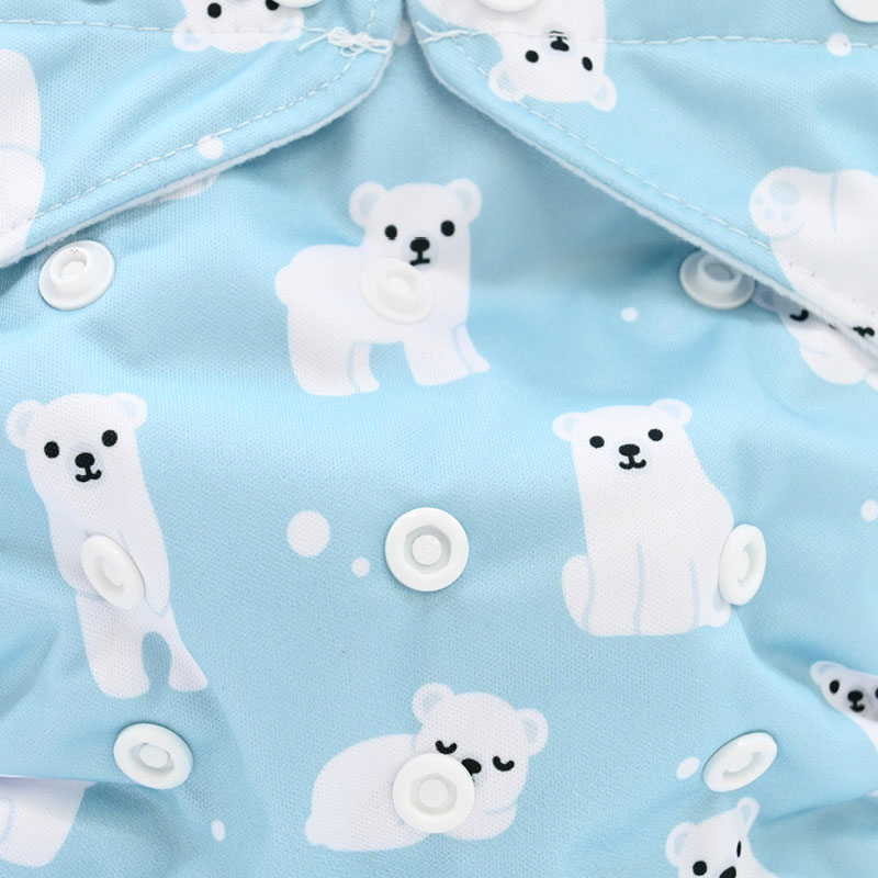 Couche lavable Te1 (Tout en Un) - Ours Polaire – Image 2