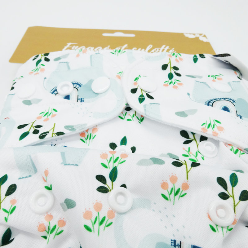 Couche lavable Te1 (Tout en Un) – Éléphant Tendresse – Image 6